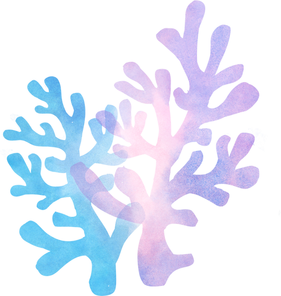 Watercolor Sea Corals 